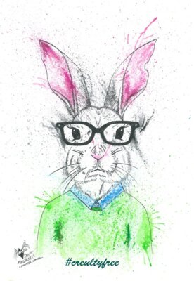 splatter Mr vegan bunny wip