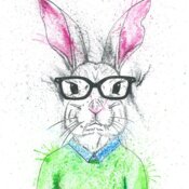 splatter Mr vegan bunny wip